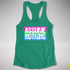 Assume Nothing Polysexual Pride Flag Racerback Tank - Kelly Green